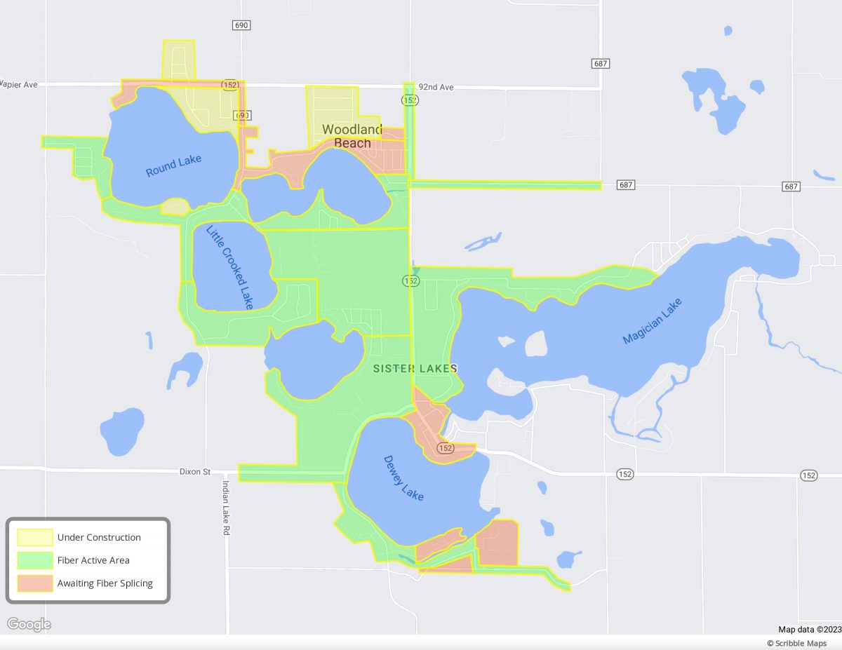 Sister Lakes Cable fiber to the home rollout. Sister Lakes Cable 269
